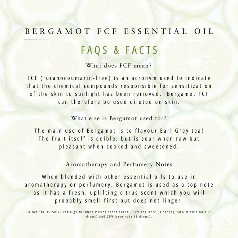 Absolute Aromas Bergamot FCF Essential Oil 5