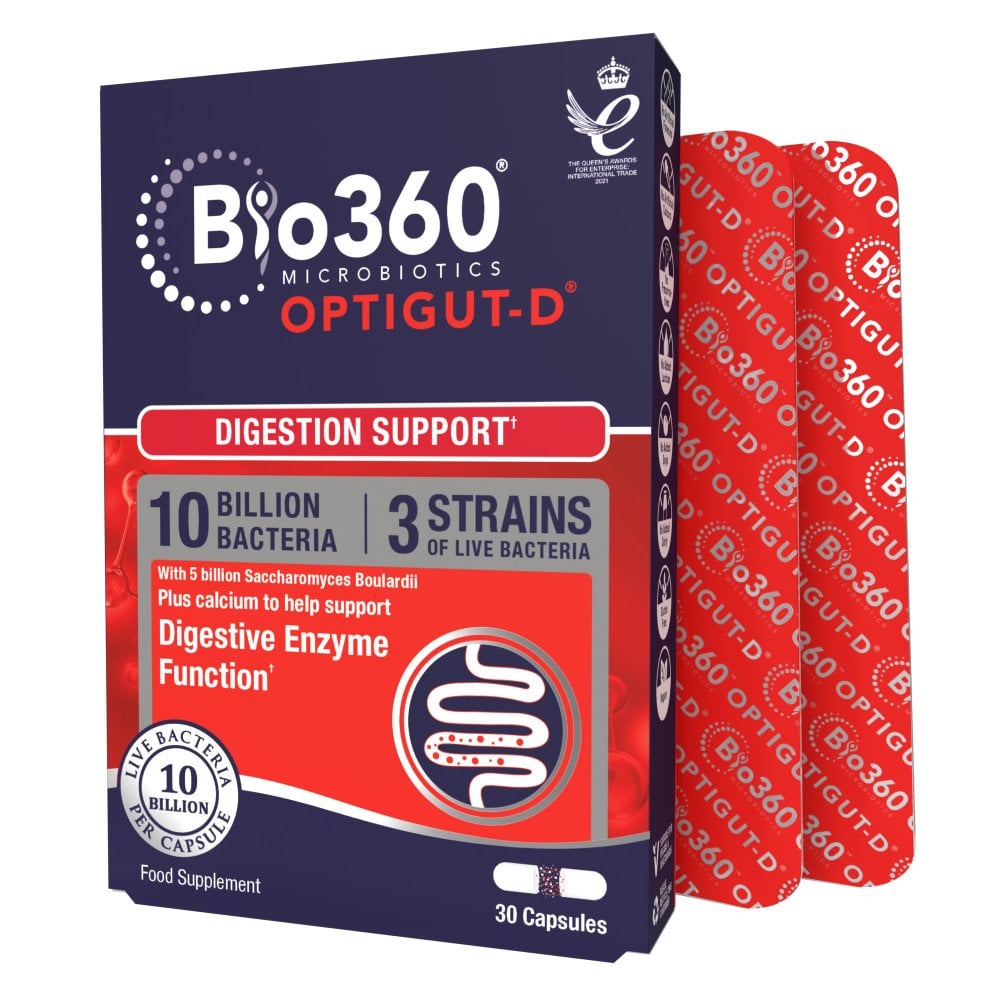 Natures Aid Bio360 OptiGUT-D (10 Billion Bacteria)