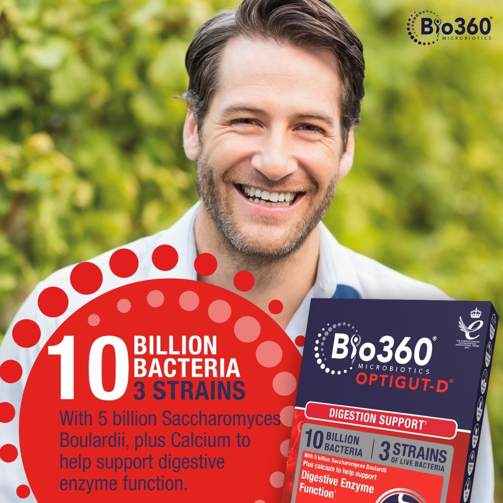 Natures Aid Bio360 OptiGUT-D (10 Billion Bacteria)