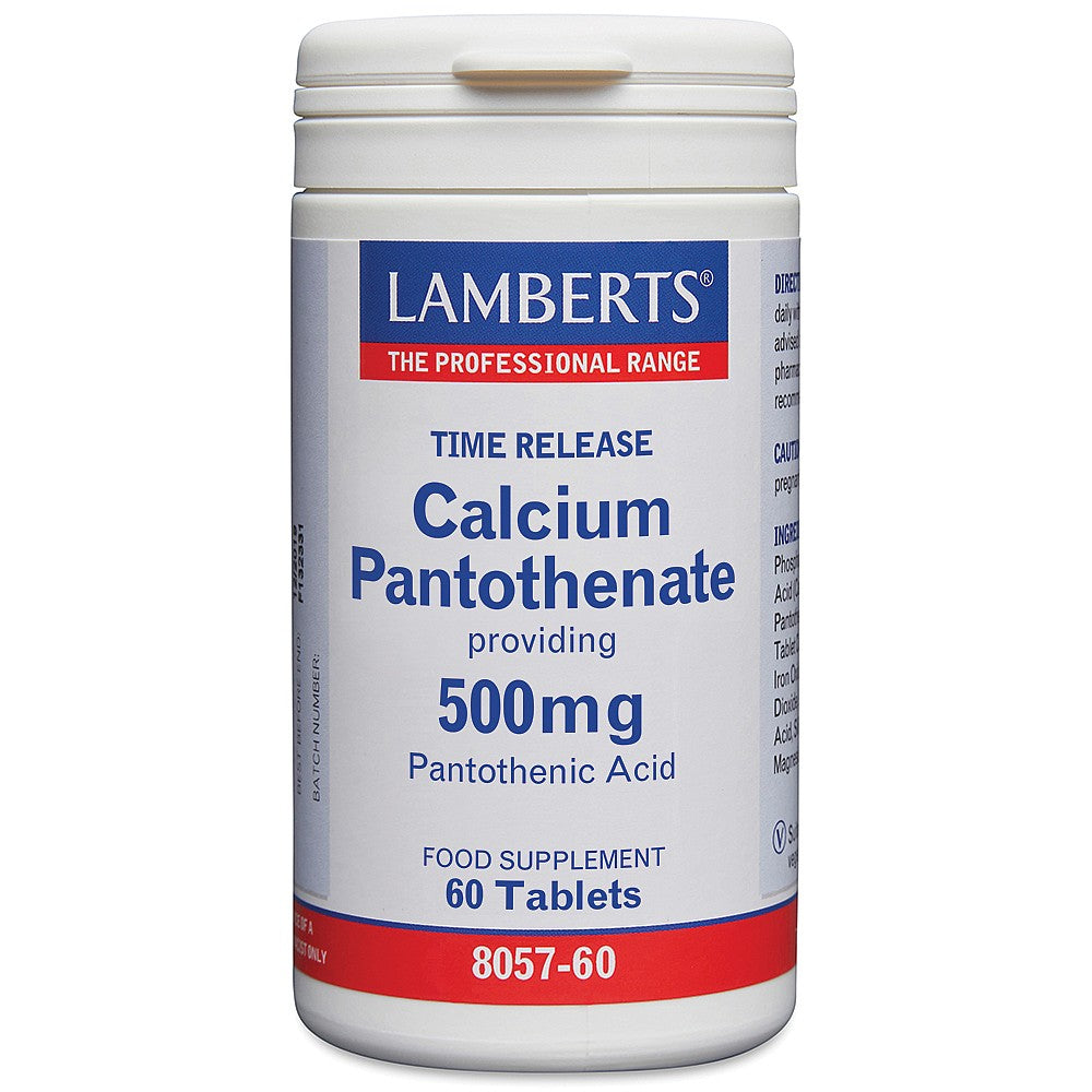 Lamberts Calcium Pantothenate 500mg 60 Tablets image 0