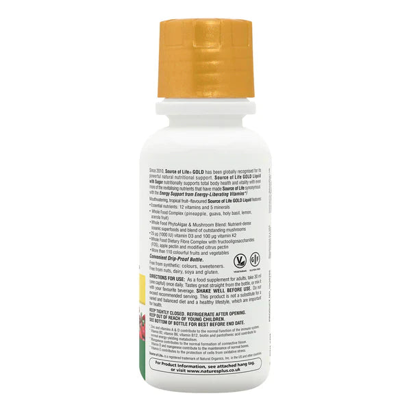 NaturesPlus Source of Life® GOLD Multivitamin Liquid 240ml image 1