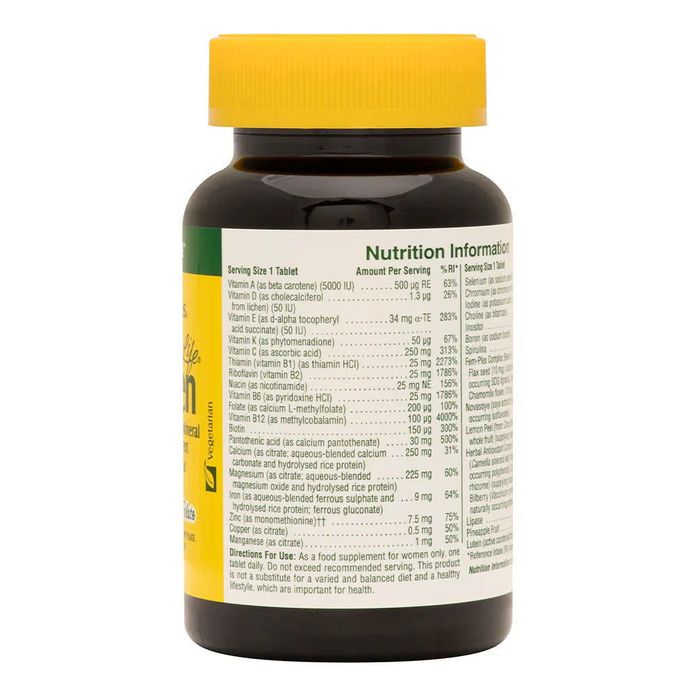 NaturesPlus Source of Life® Women Multivitamin 60 Tablets image 1