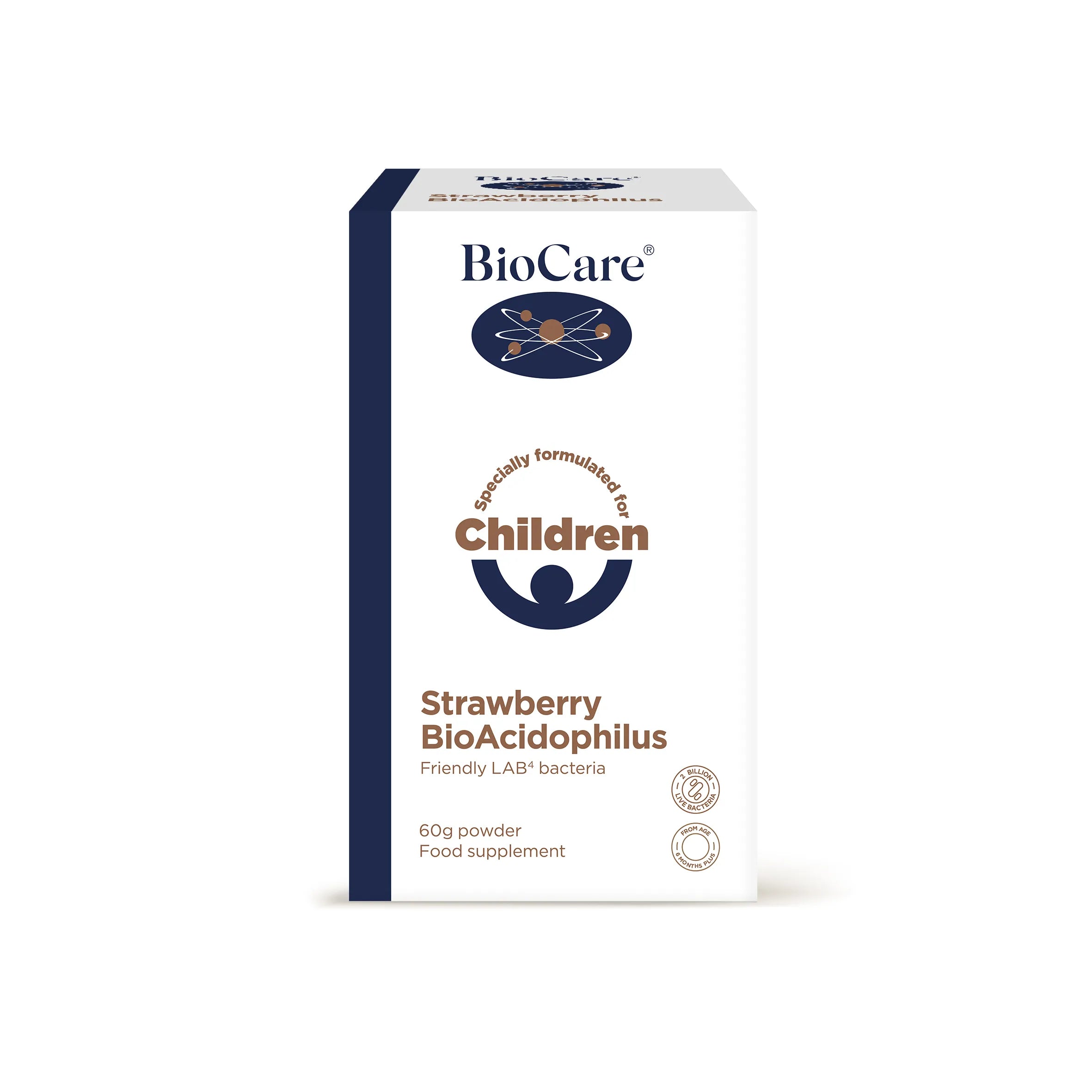 BioCare Children's Strawberry BioAcidophilus 60g Powder image 2
