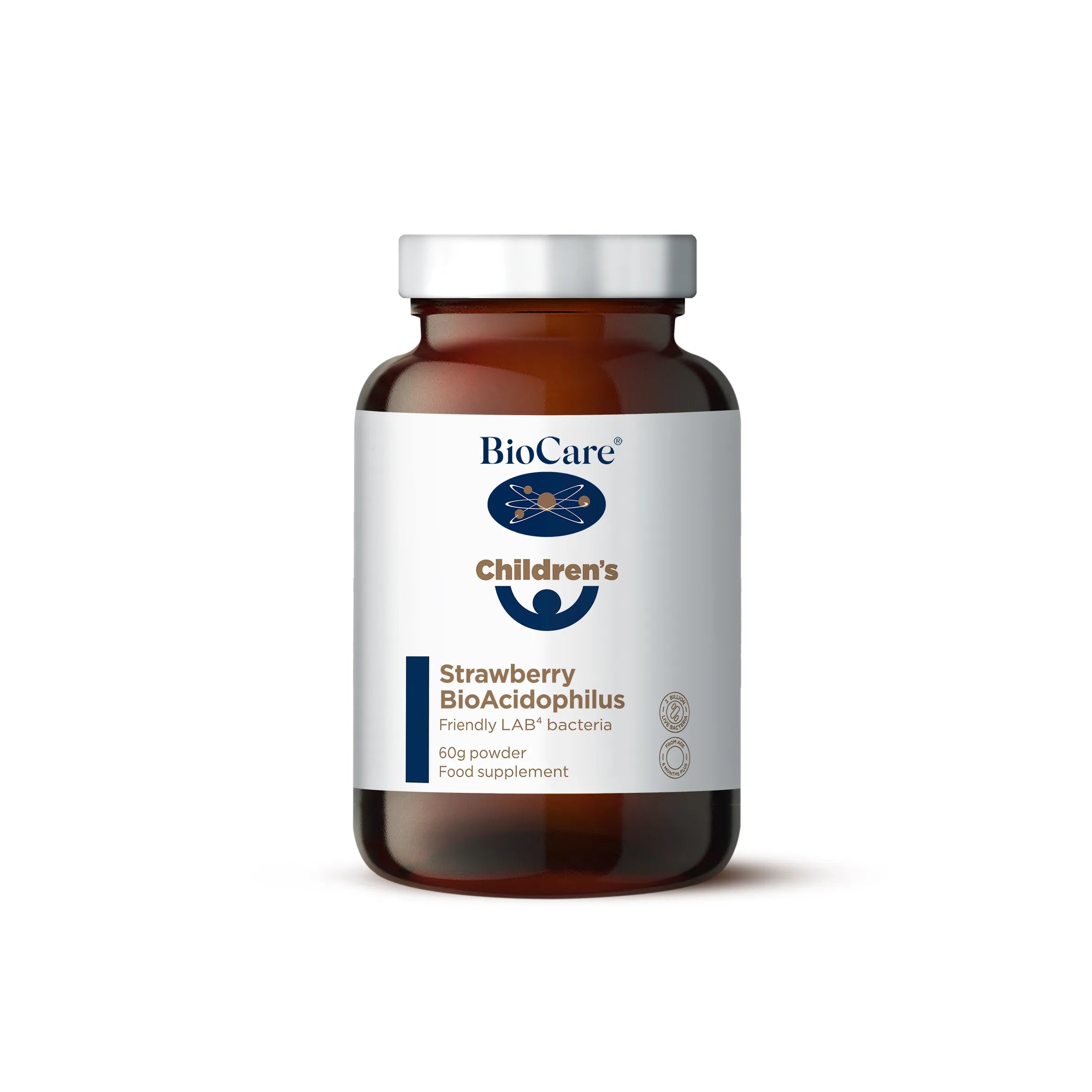 BioCare Children's Strawberry BioAcidophilus 60g Powder image 0