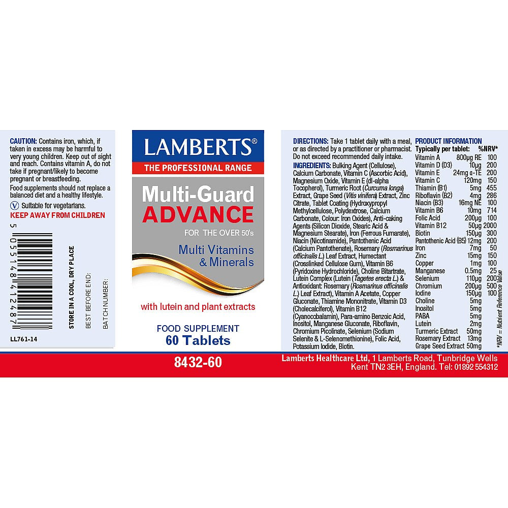 Lamberts Multi-Guard®Advance 60 tablets image 2