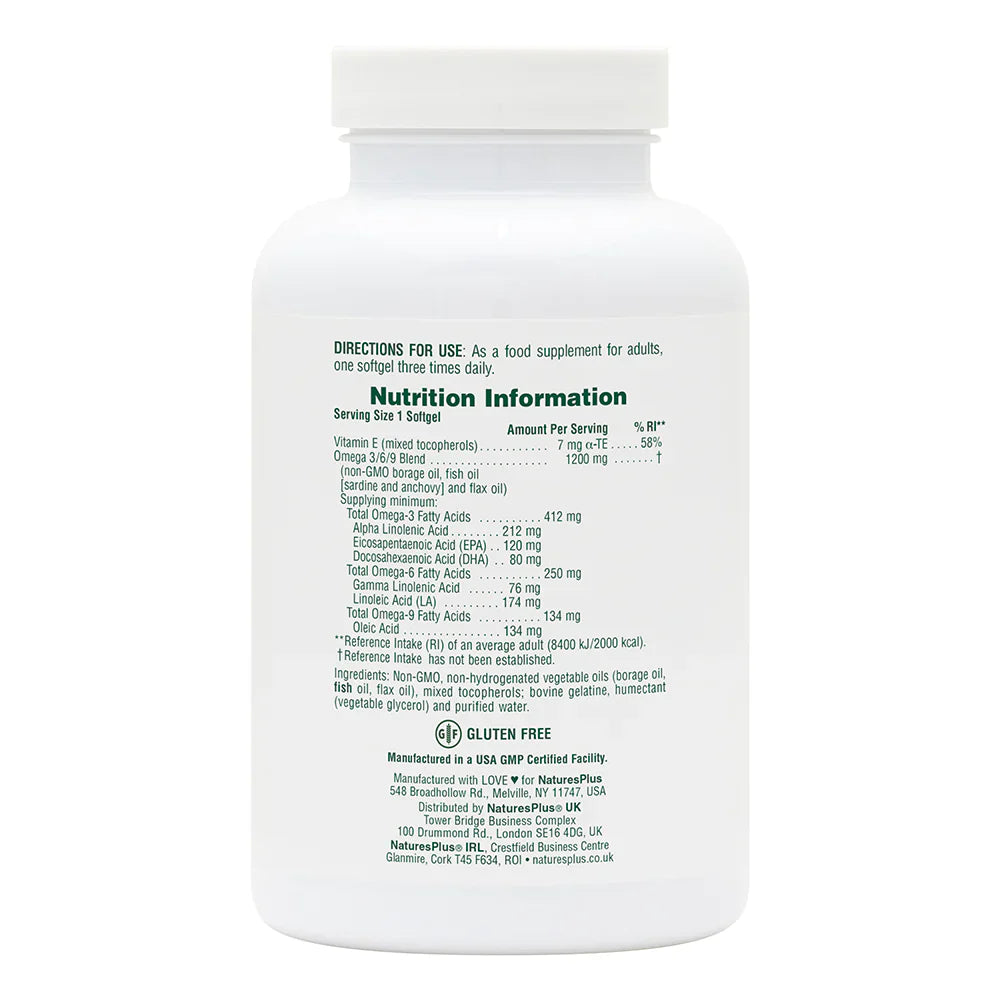 NaturesPlus Ultra Omega 3/6/9 90 Softgels image 2
