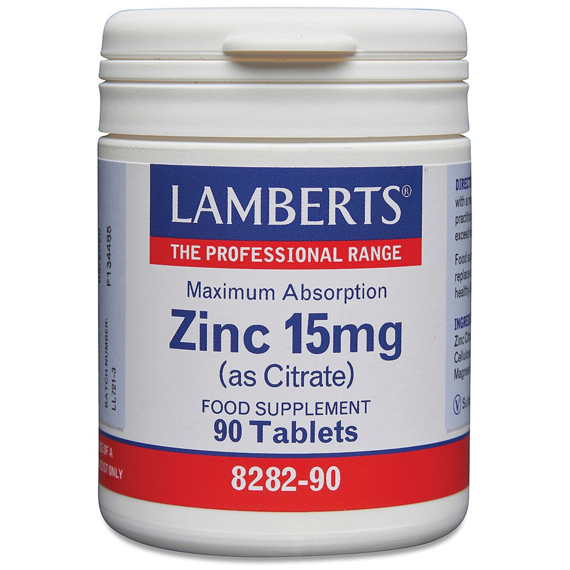 Lamberts Zinc 15mg Tablet image 0