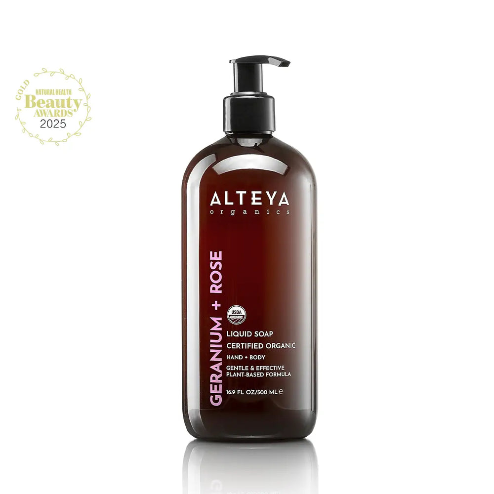 Alteya Organics Geranium & Rose Organic Liquid Soap 500 ml