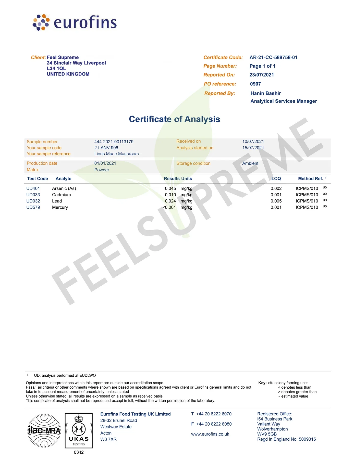 Feel Supreme Lions Mane Mushroom Liquid | 60ml 4