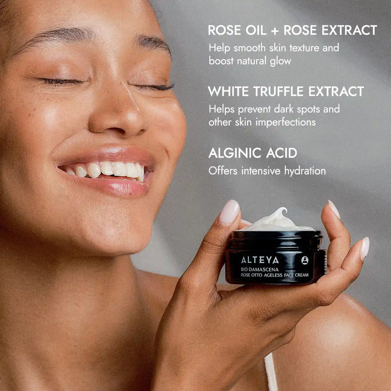 Alteya Organics Bio Damascena Organic Ageless Rose Otto Face Cream 4