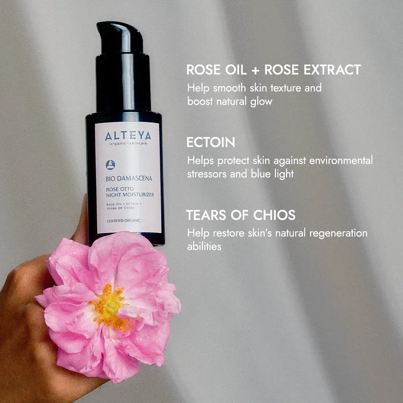Alteya Organics Bio Damascena Organic Rose Otto Night Moisturizer 4