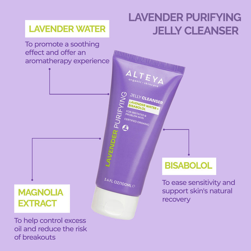 Alteya Organics Lavender Purifying Jelly Cleanser 100ml 3