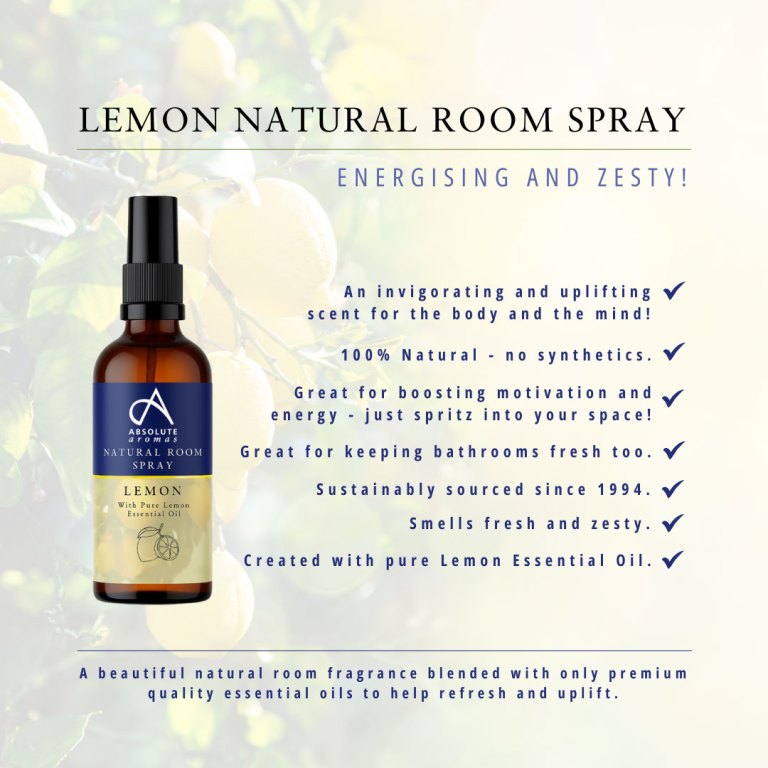 Absolute Aromas Lemon Natural Room Spray 5