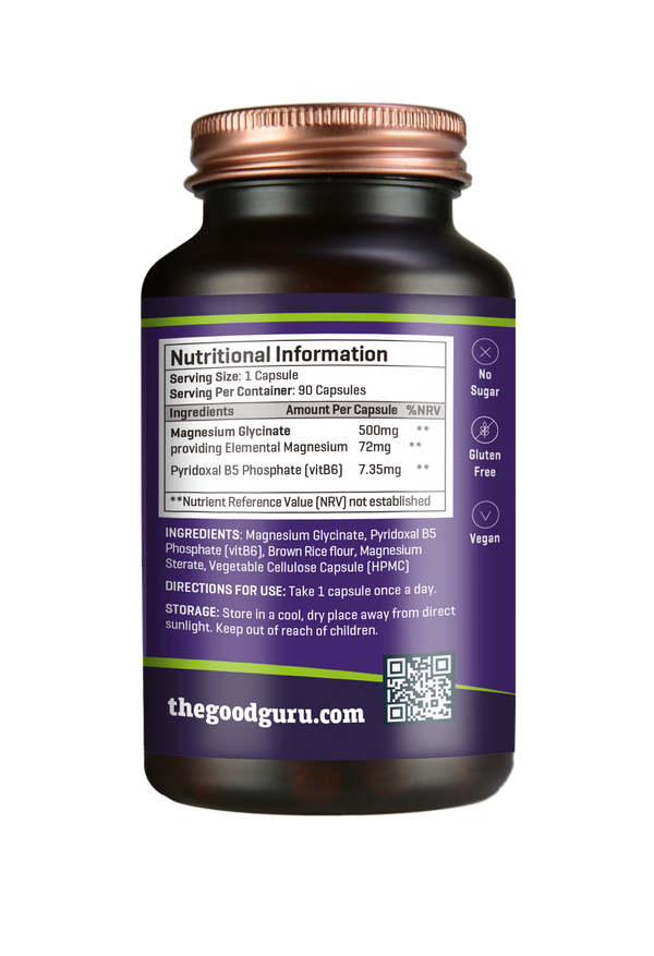 The Good Guru Magnesium Glycinate + Vitamin B6