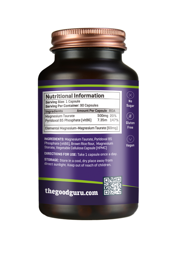 The Good Guru Magnesium Taurate + Vitamin B6