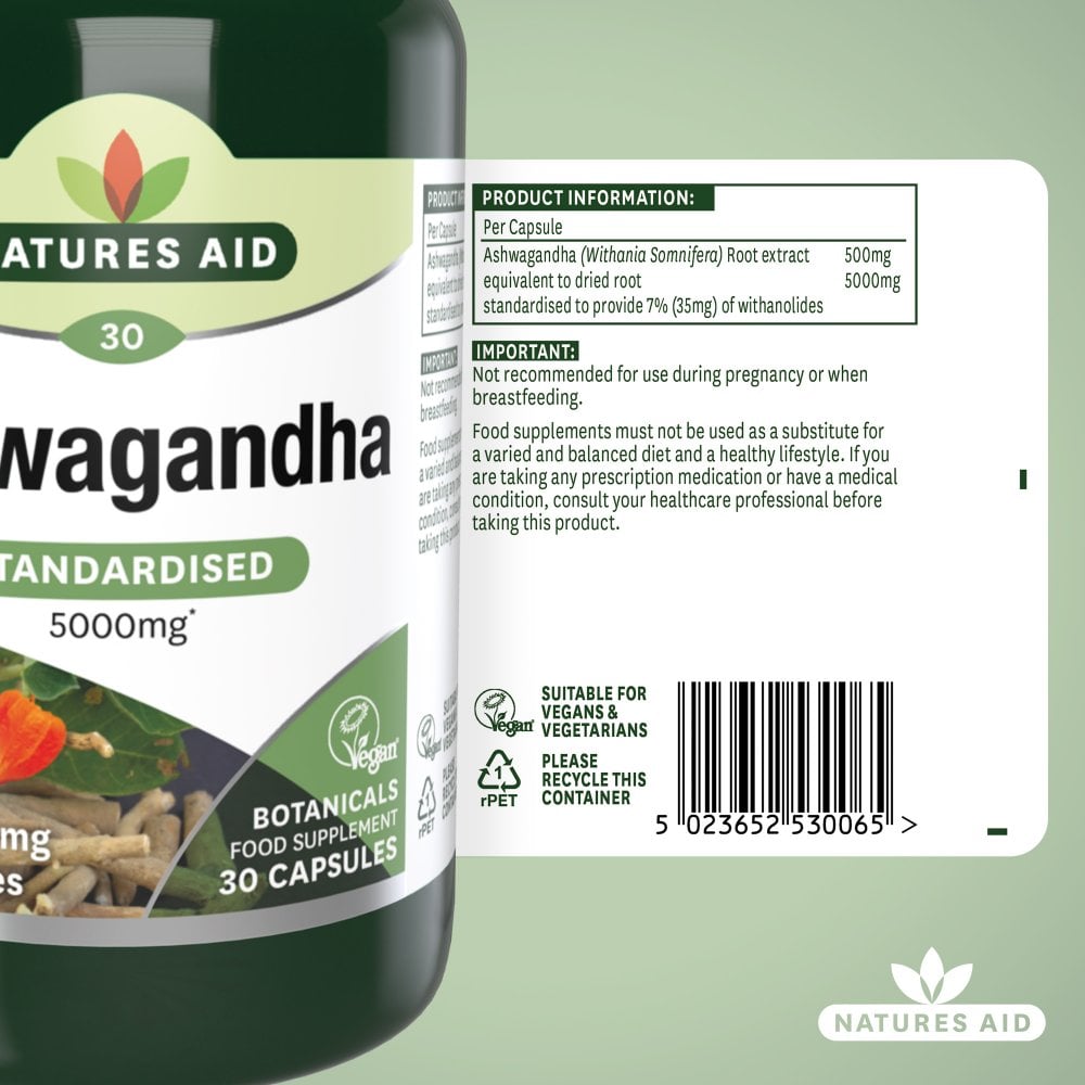 Natures Aid Ashwagandha 5