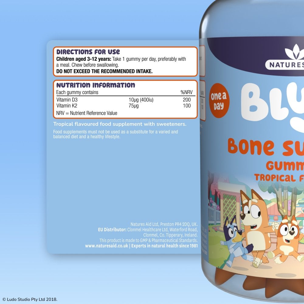 Natures Aid Bluey Bone Support Gummies 3