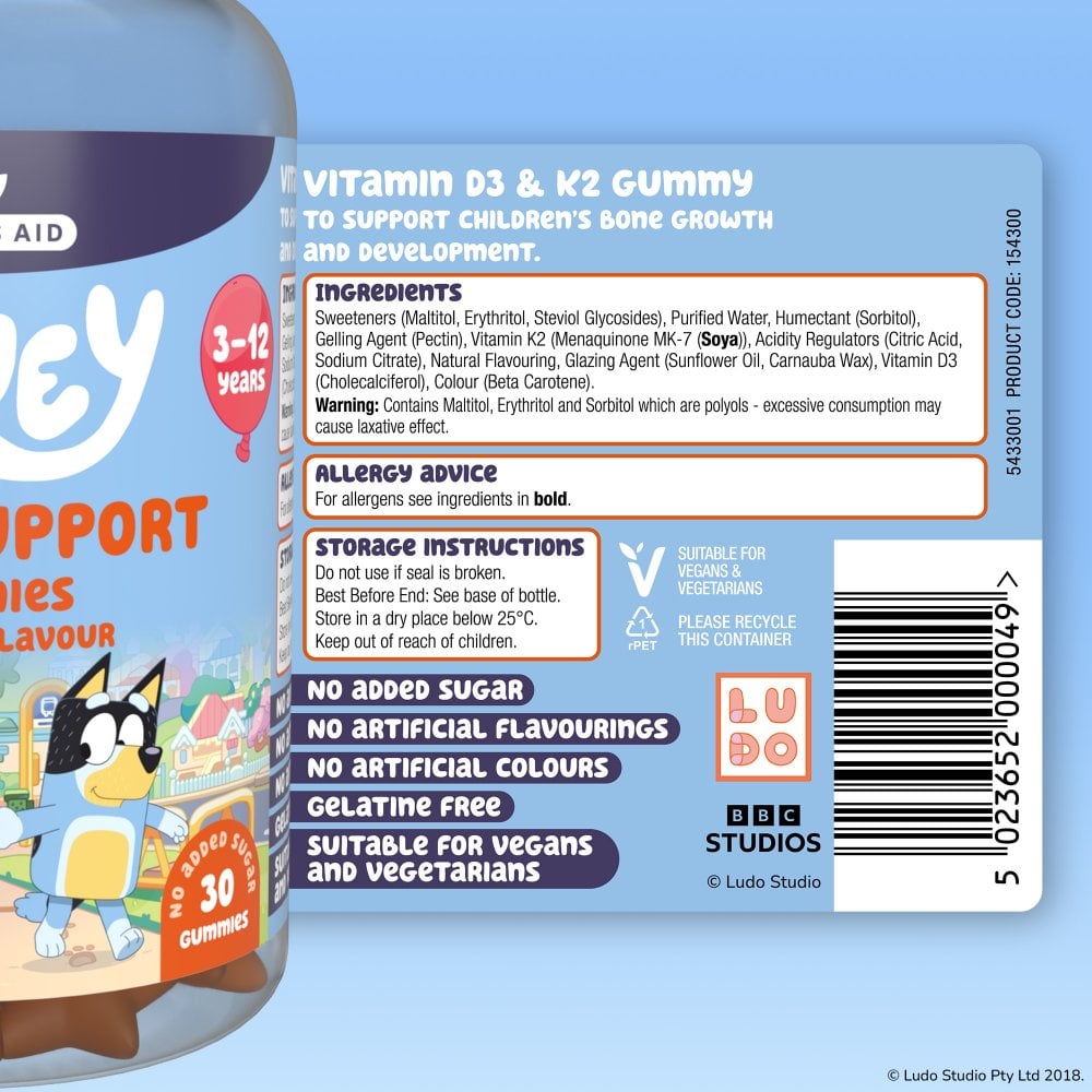 Natures Aid Bluey Bone Support Gummies 4