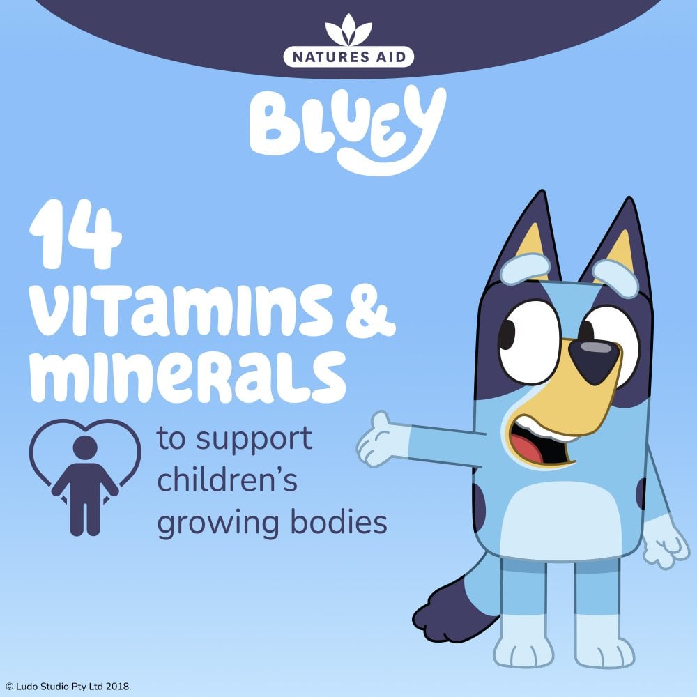 Natures Aid Bluey Multivitamin Gummies