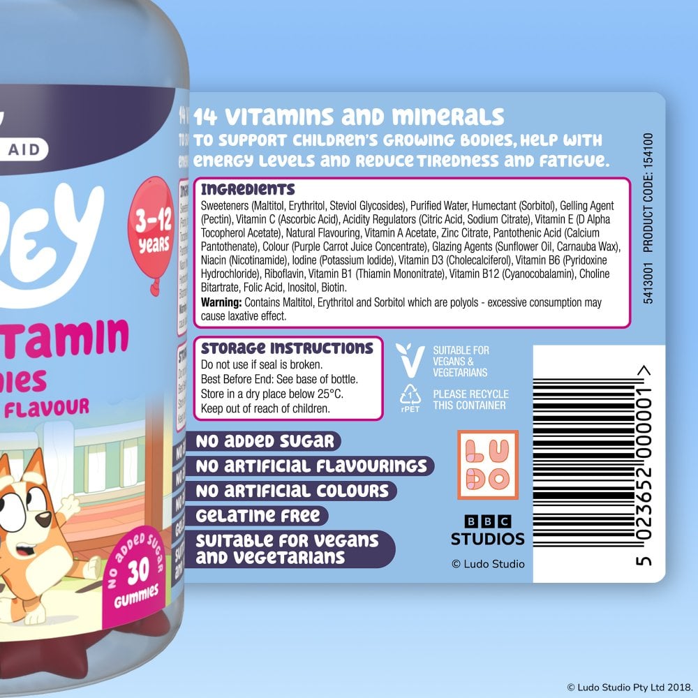 Natures Aid Bluey Multivitamin Gummies 4