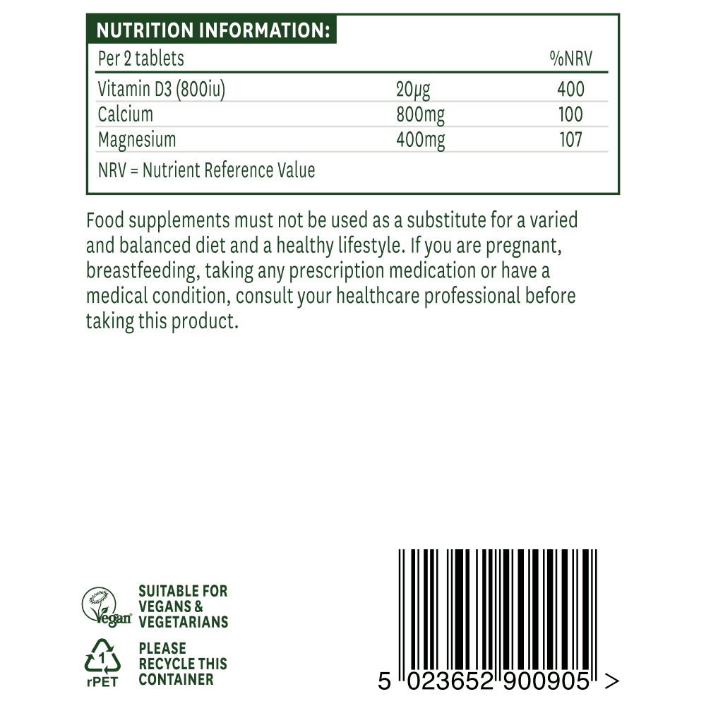 Natures Aid Calcium, Magnesium + Vitamin D3 3