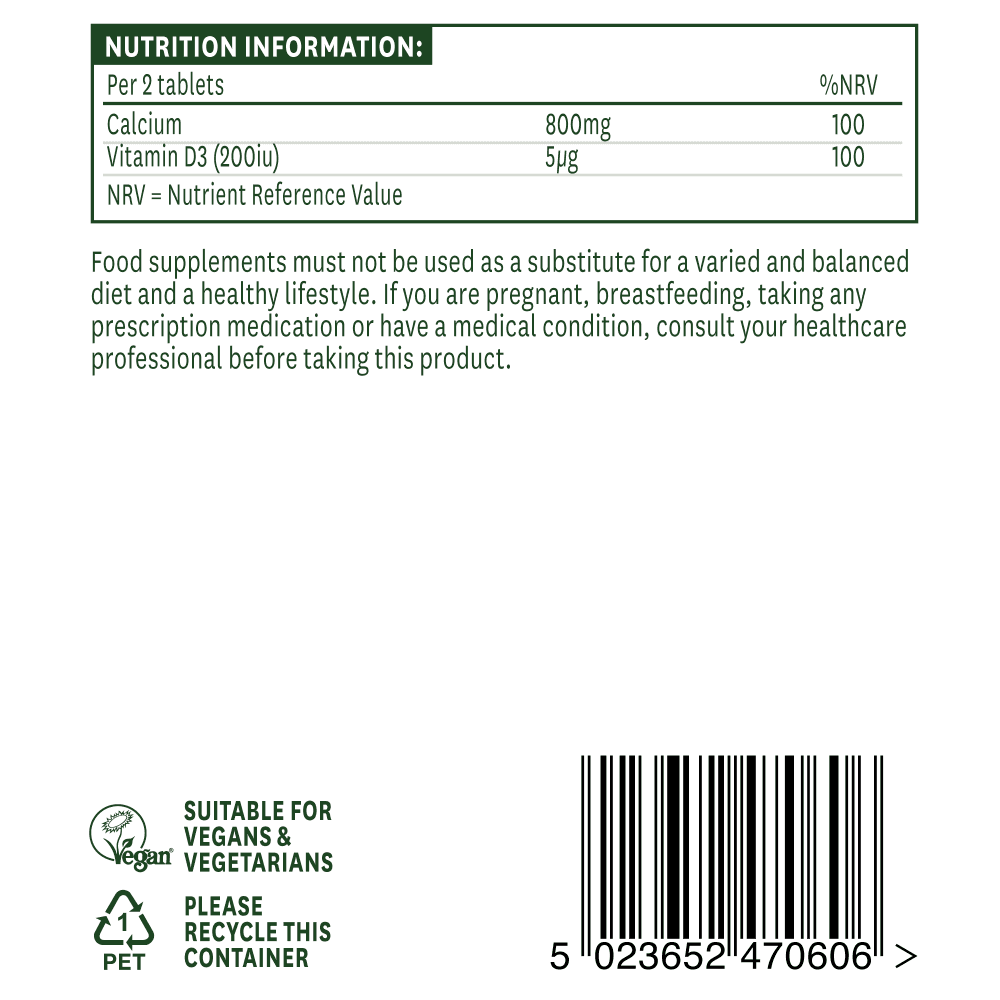 Natures Aid Chewable Calcium 400mg 3