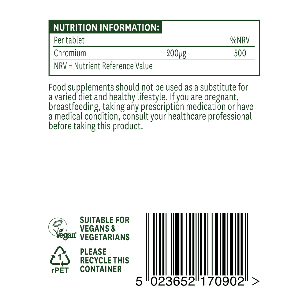 Natures Aid Chromium Picolinate 200ug 3