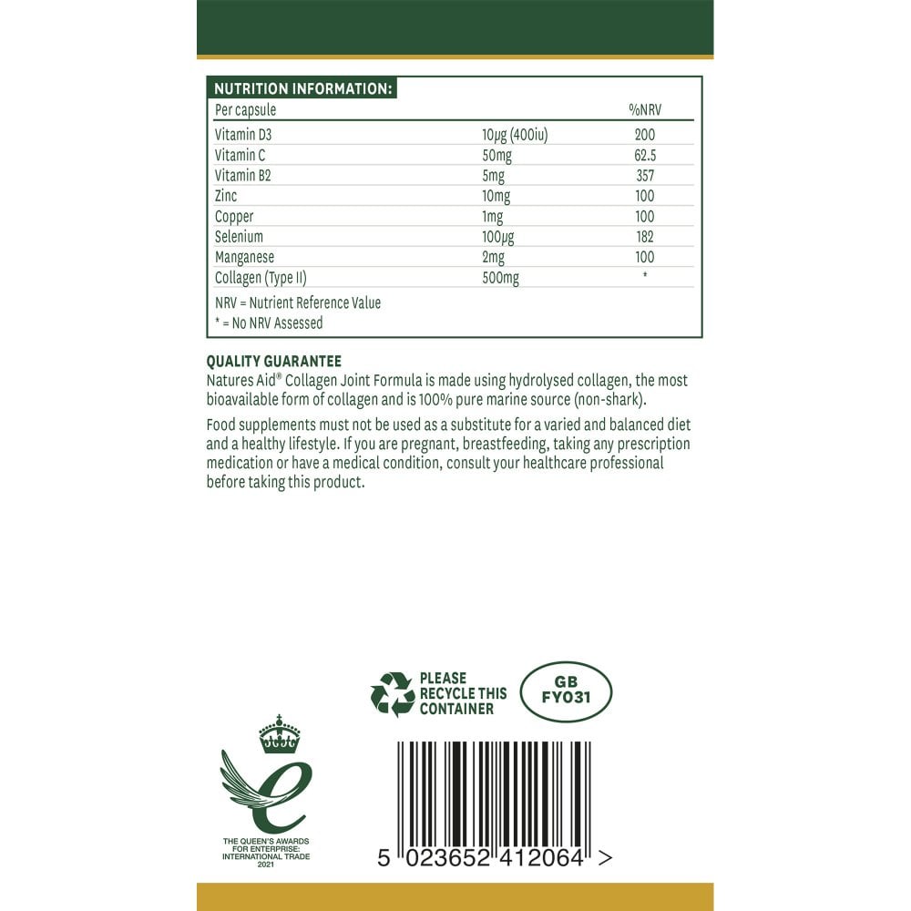 Natures Aid Collagen Joint Formula 3