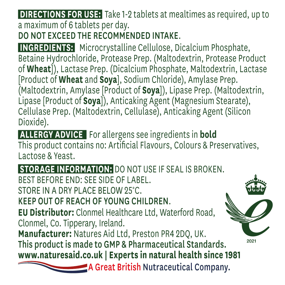 Natures Aid Digestive Enzyme Complex 2