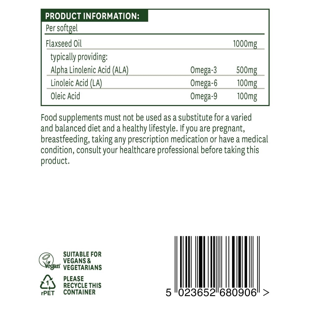 Natures Aid Flaxseed Oil 1000mg 5
