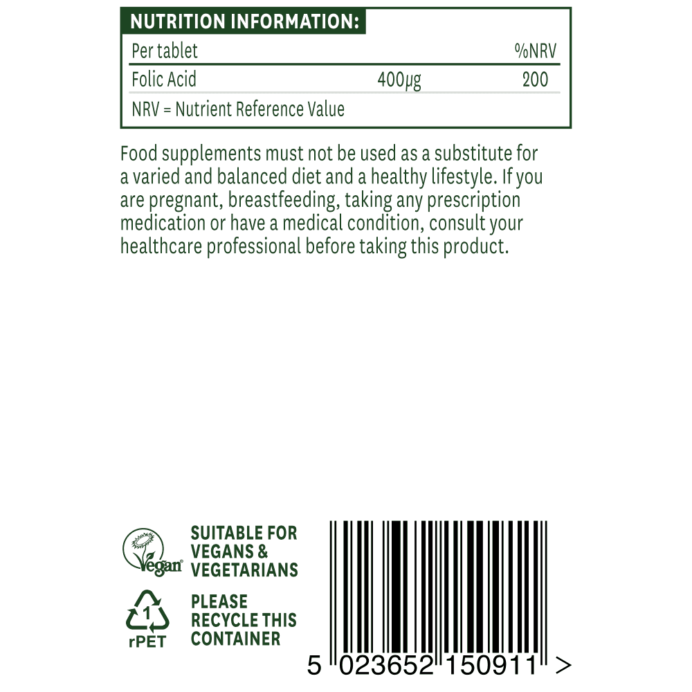 Natures Aid Folic Acid 3