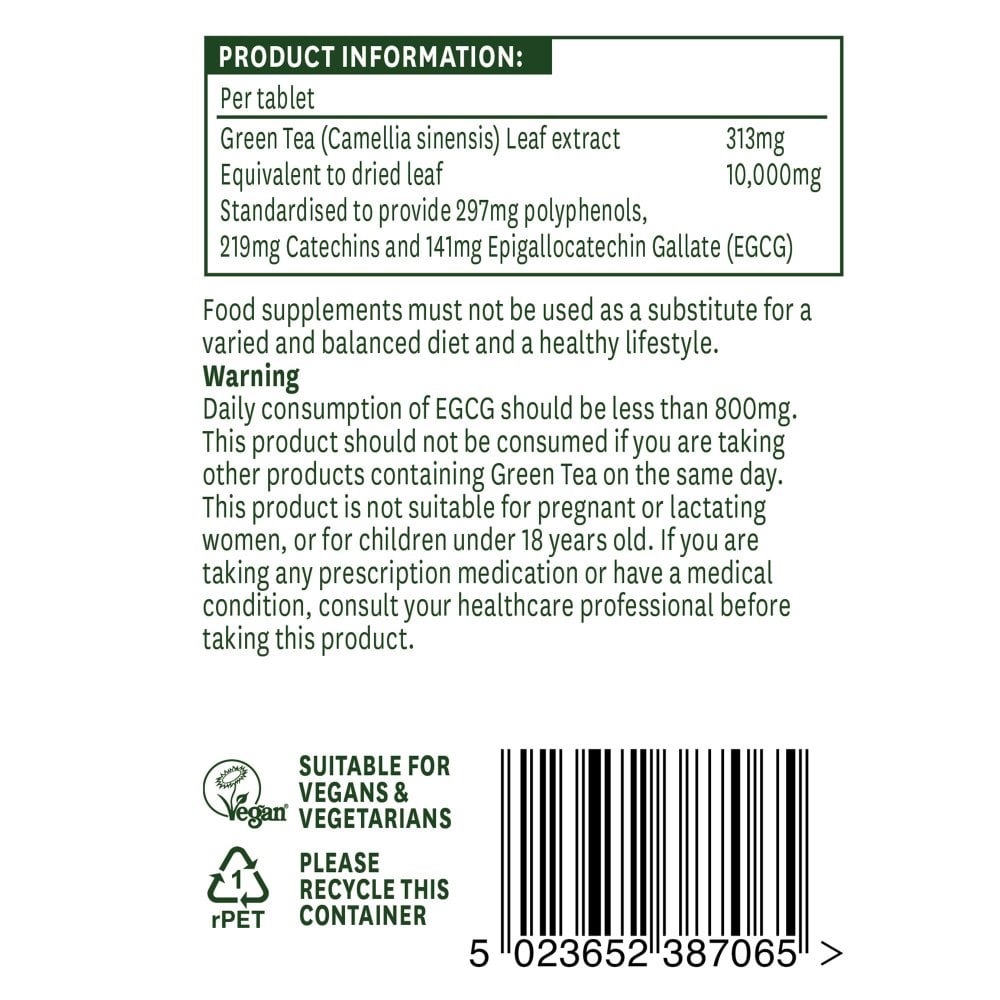 Natures Aid Green Tea 10,000mg 3