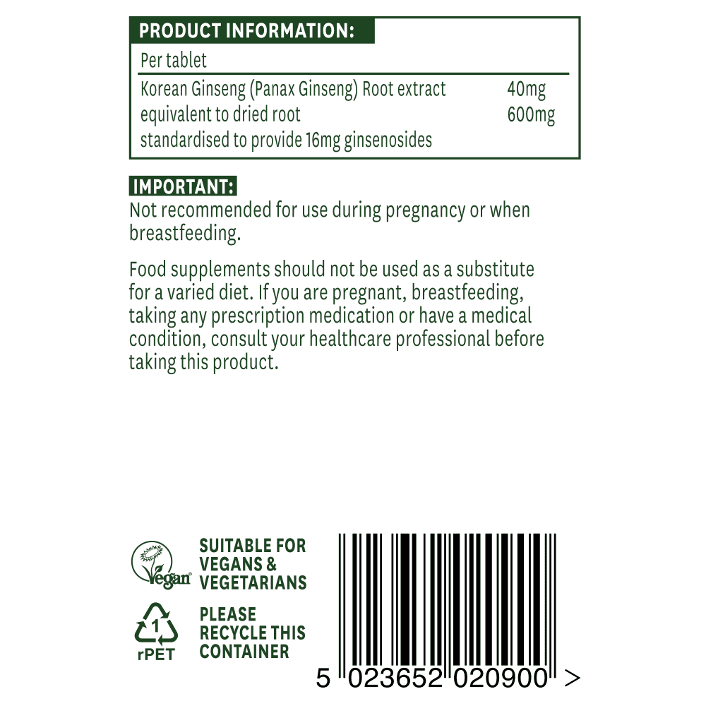 Natures Aid Korean Ginseng 3