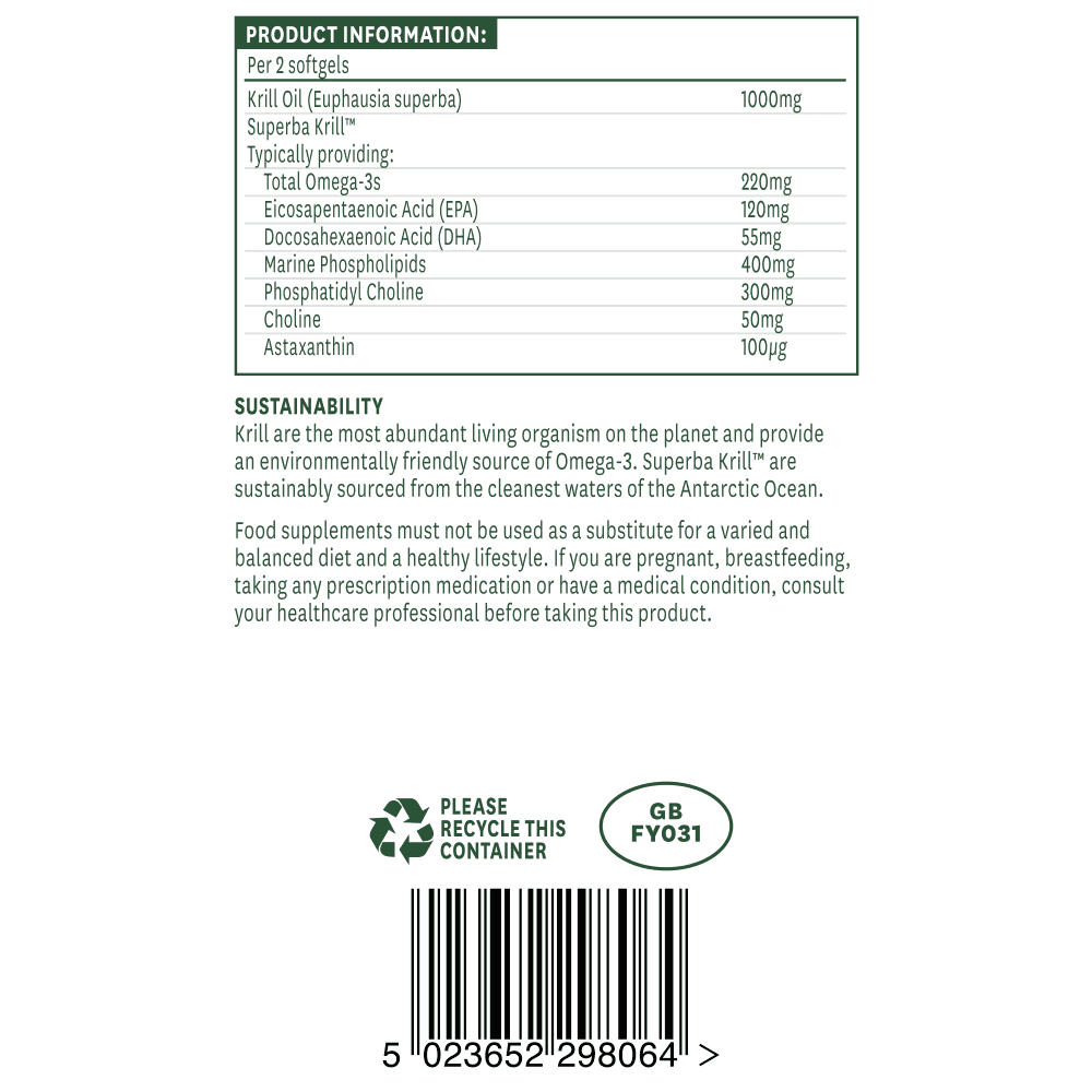 Natures Aid Krill Oil 500mg (Superba) 3