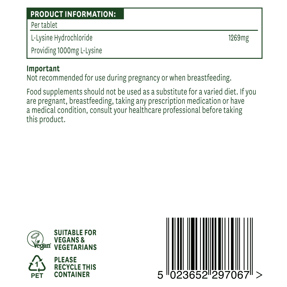 Natures Aid L-Lysine 3