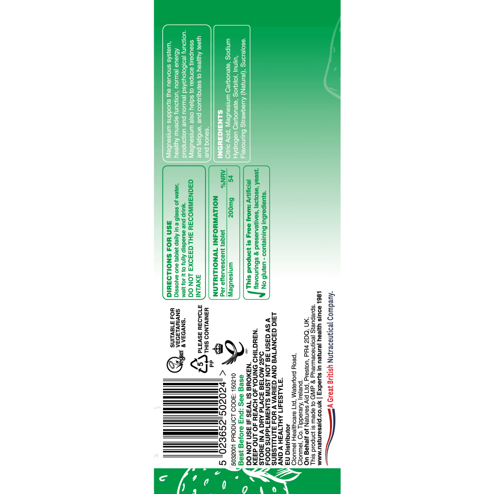 Natures Aid Magnesium Effervescent 4