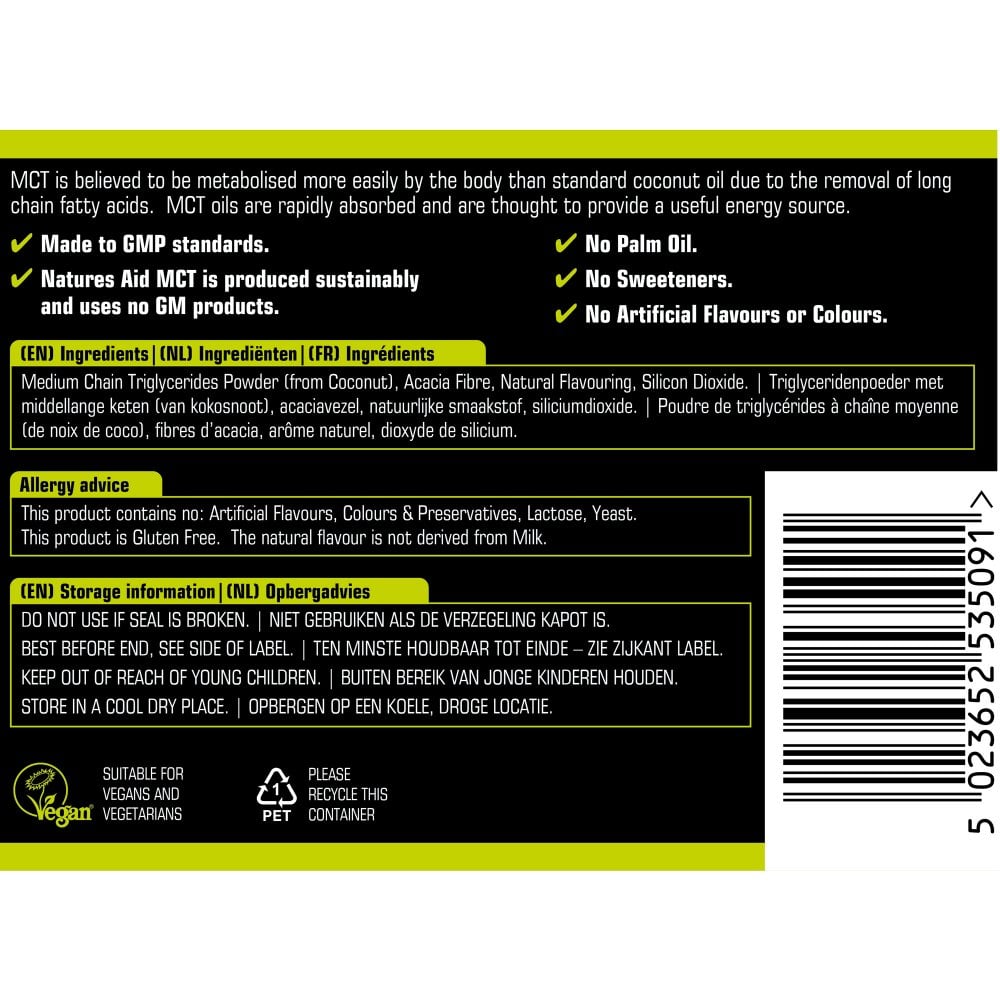 Natures Aid MCT Oil Coffee Creamer Powder 3