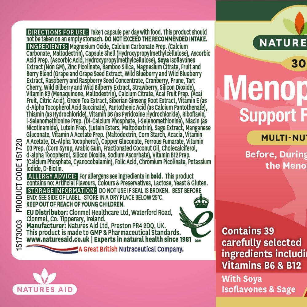 Natures Aid Menopause Support Formula 5