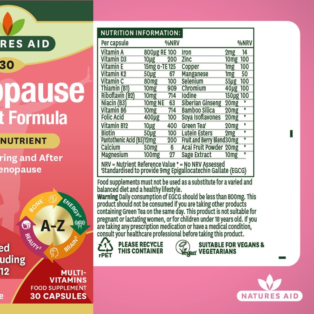 Natures Aid Menopause Support Formula 6