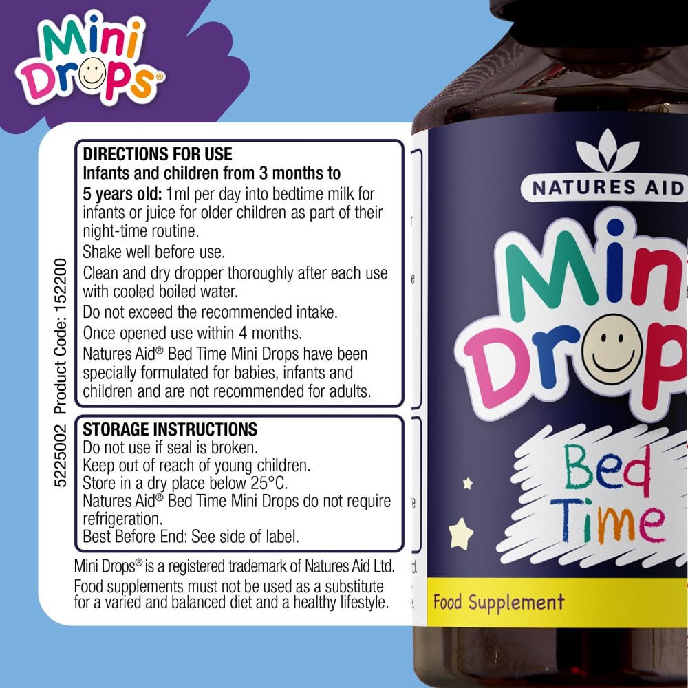 Natures Aid Mini Drops Bed Time 4