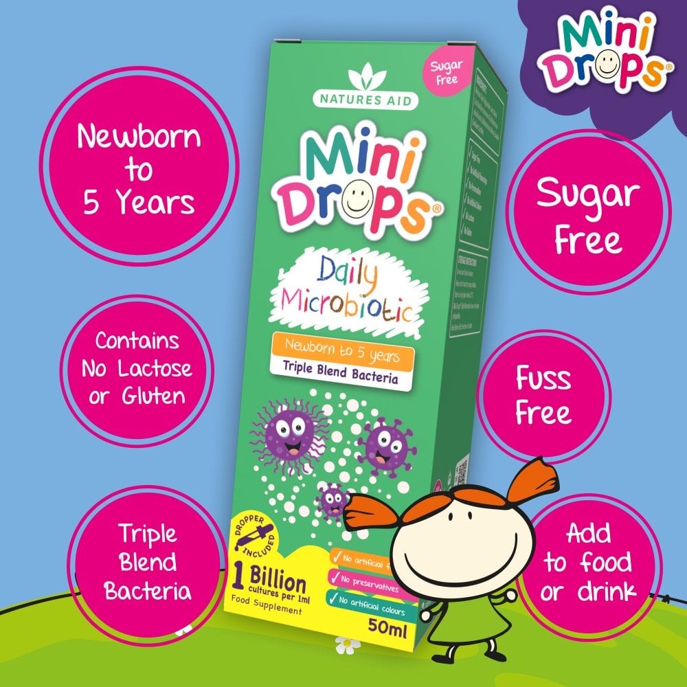 Natures Aid Mini Drops Daily Microbiotic 3