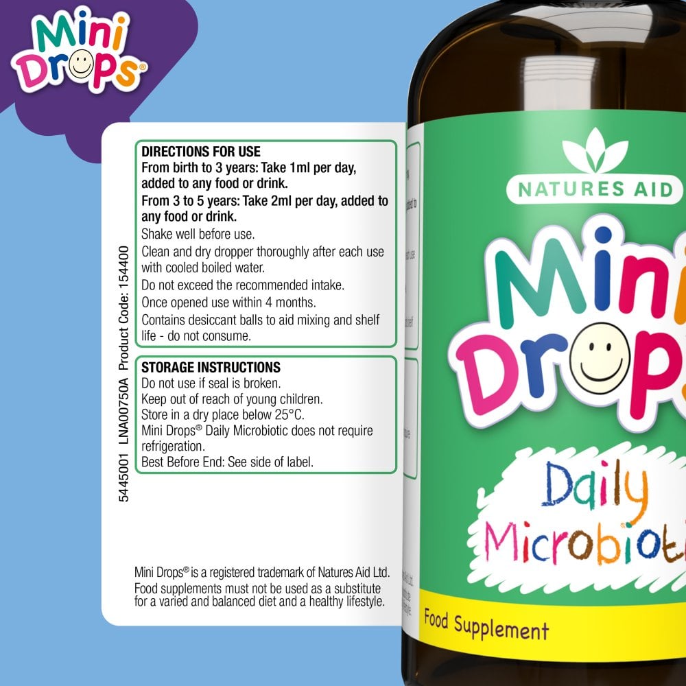 Natures Aid Mini Drops Daily Microbiotic 4