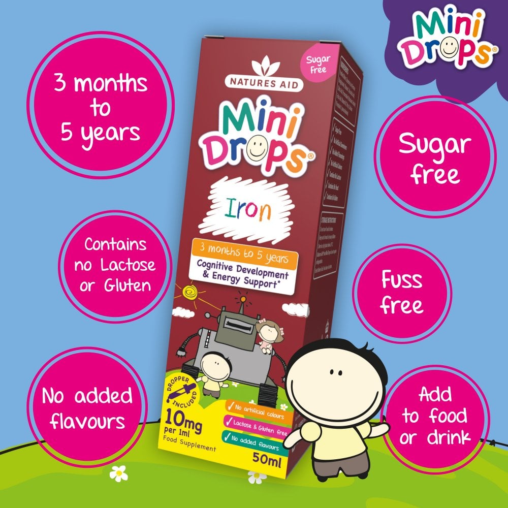 Natures Aid Mini Drops Iron 3