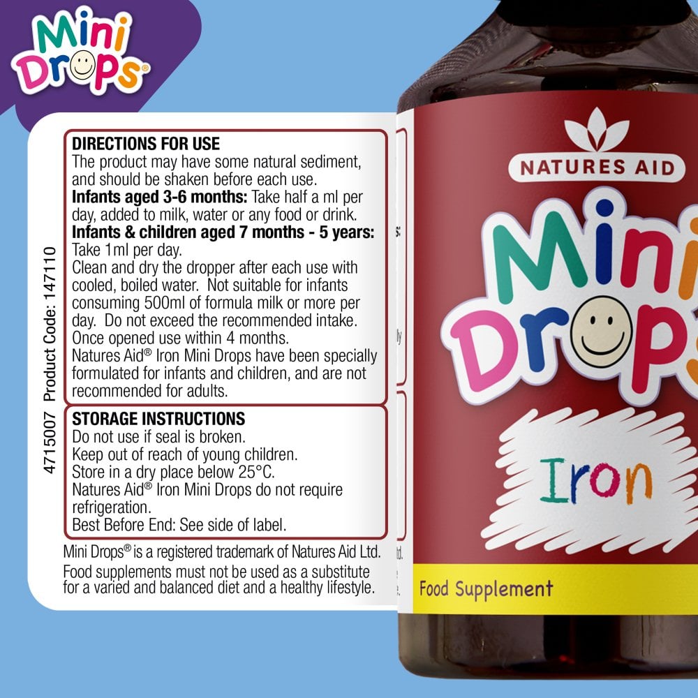 Natures Aid Mini Drops Iron 4