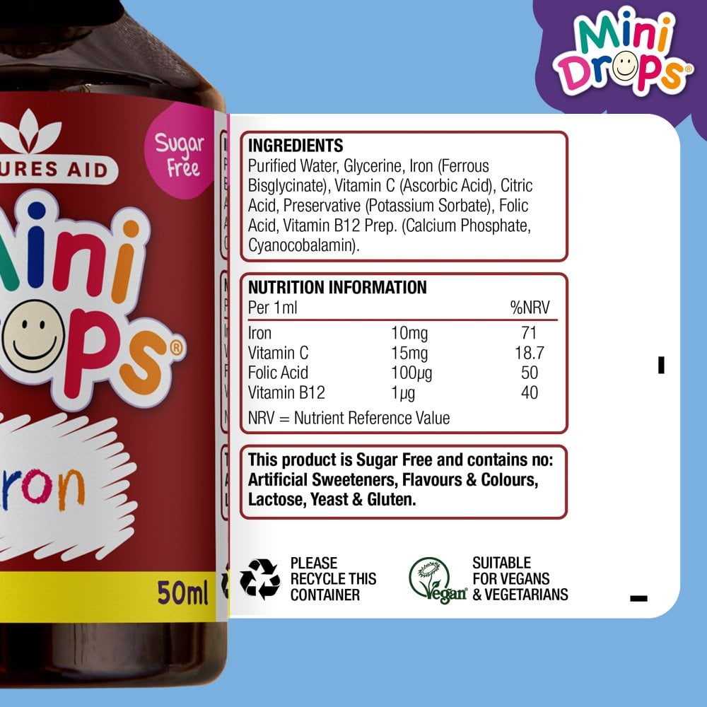 Natures Aid Mini Drops Iron 5