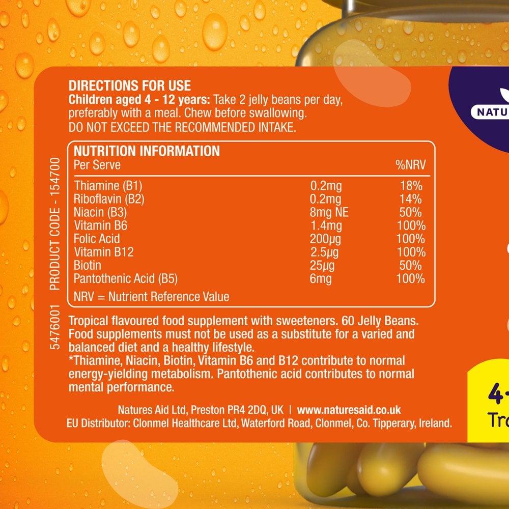 Natures Aid Mini Drops Jelly Beans Energy and Mind 3