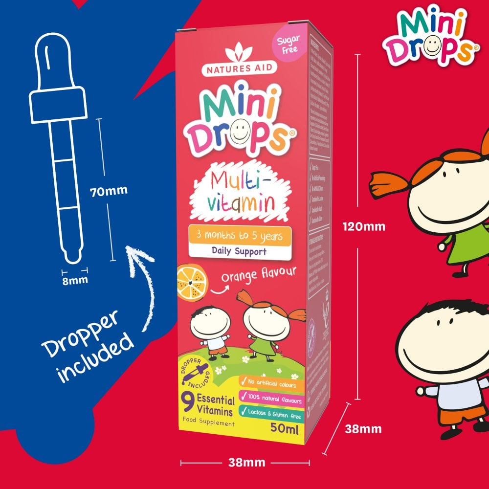 Natures Aid Mini Drops Multivitamin 6
