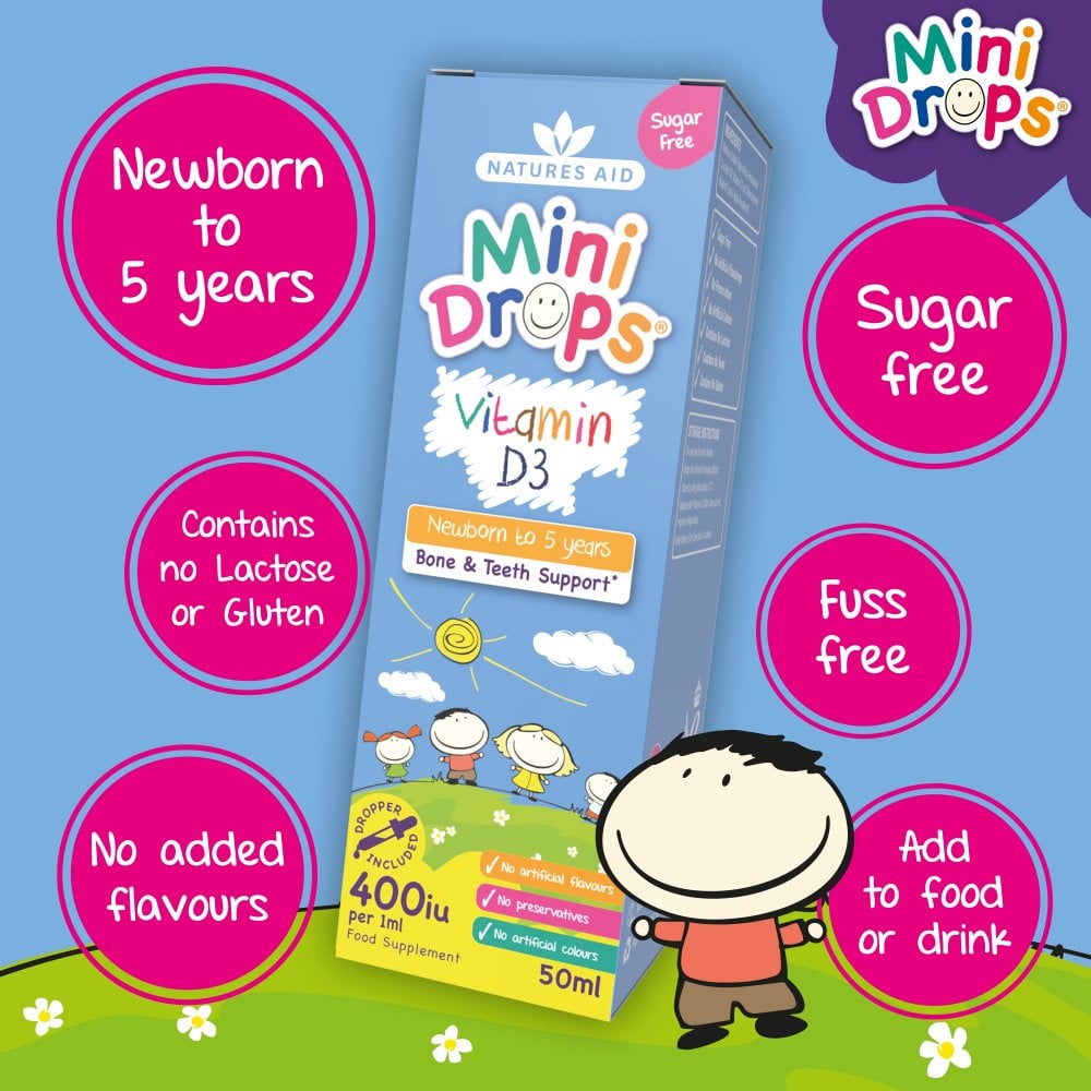 Natures Aid Mini Drops Vitamin D 3