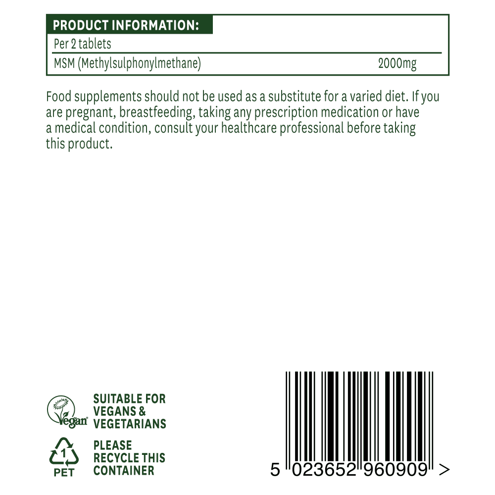 Natures Aid MSM 1000mg 3