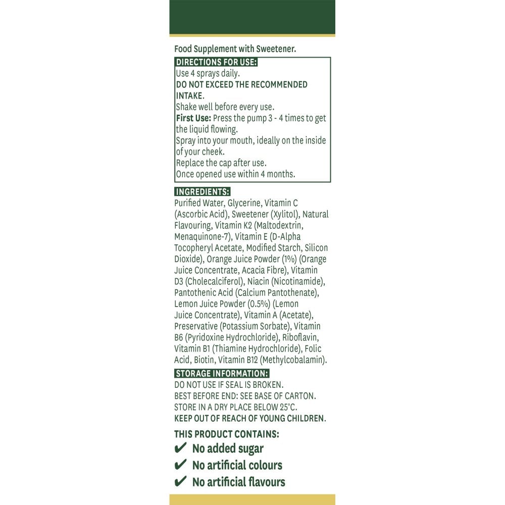 Natures Aid Multivitamin Daily Oral Spray 30ml 4